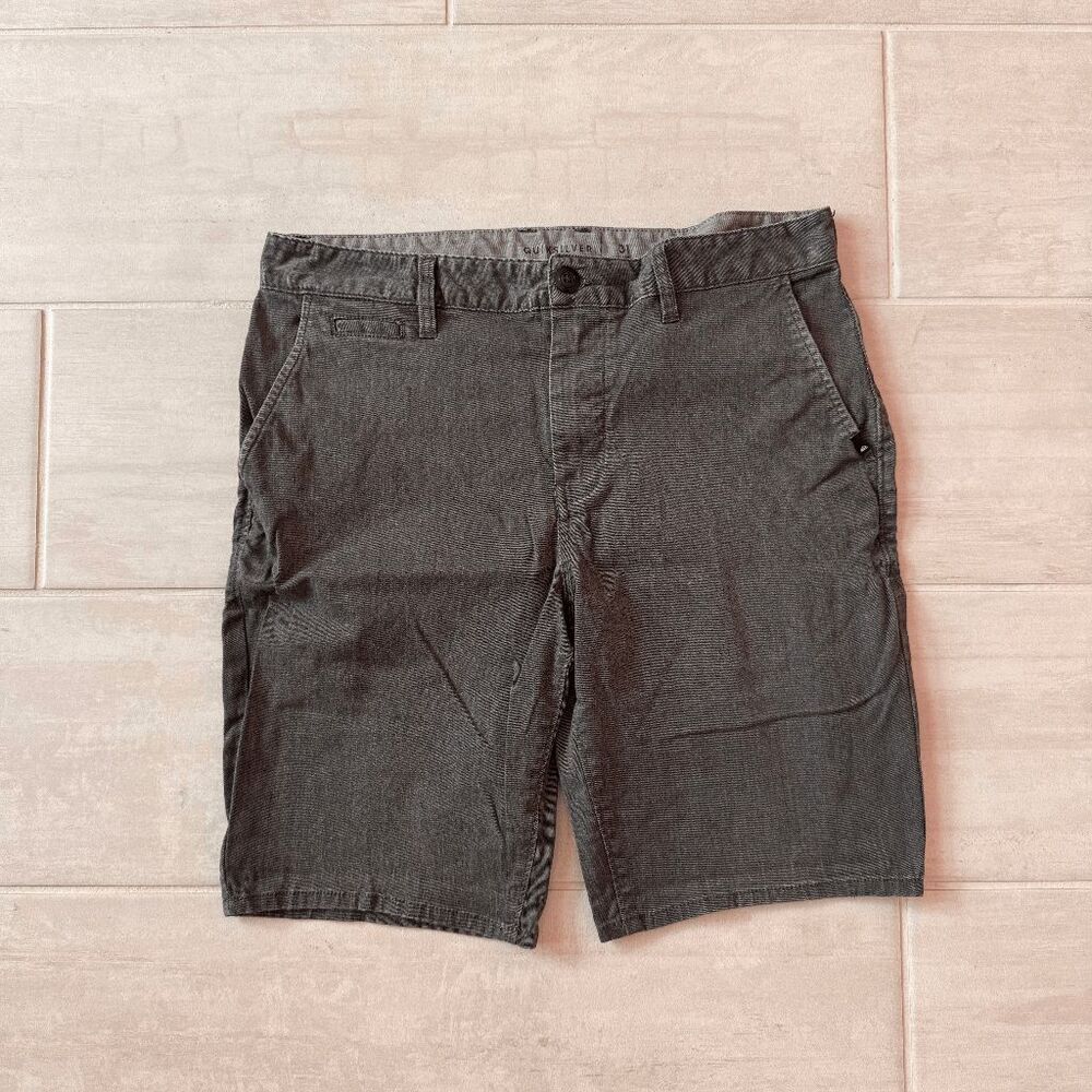 Quiksilver Everyday Union 20'' Men's Shorts Dark Gray Chino Pockets 31 Straight